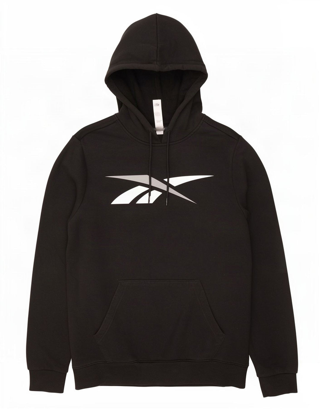 Reebok Mens Graphic Hoodie Jumper Medium Black Cotton