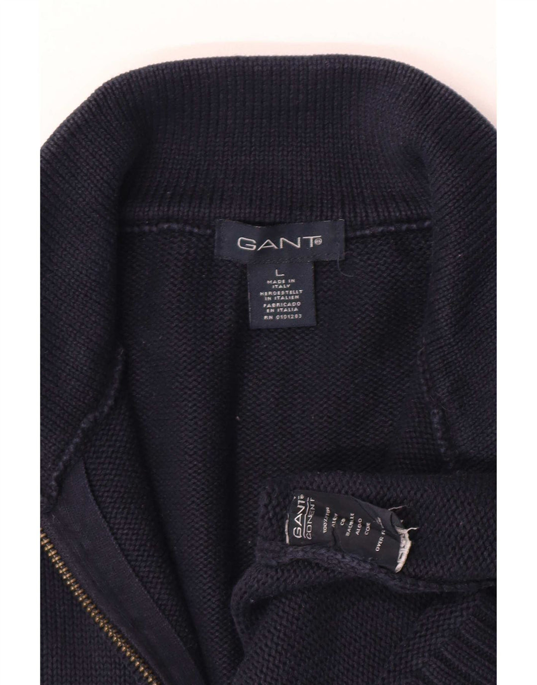 Gant herre cardigan sweater Stor marineblå bomuld