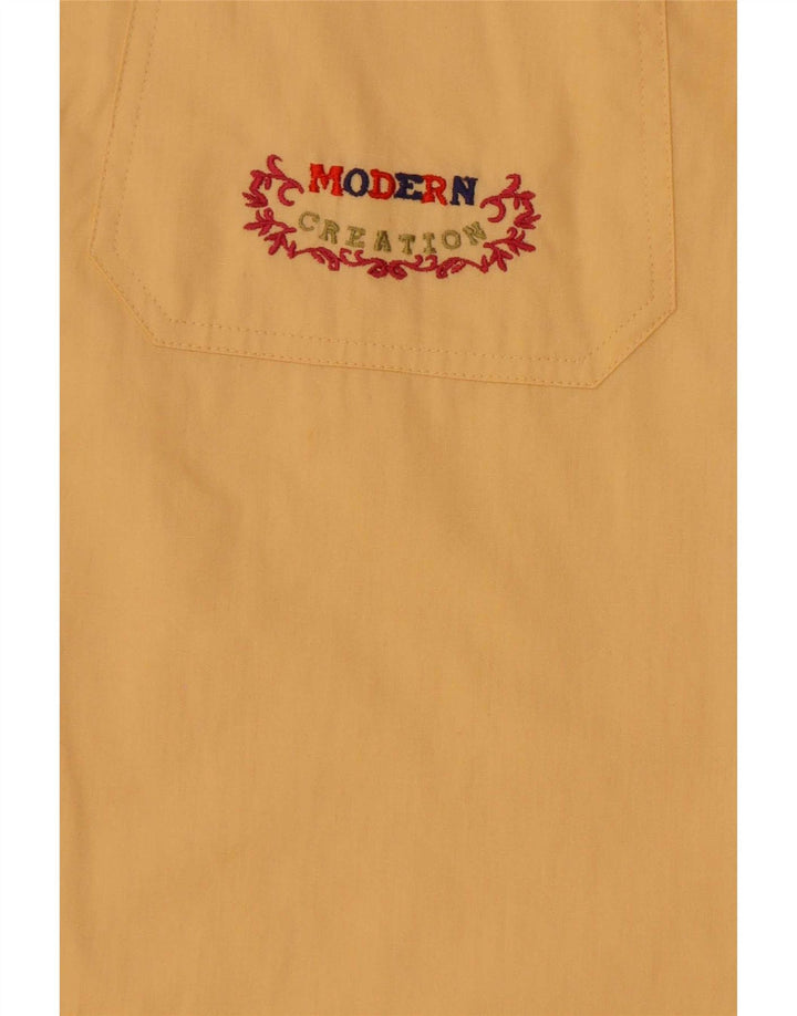 Vintage Womens Loose Fit Shirt EU 38 Medium Yellow Cotton