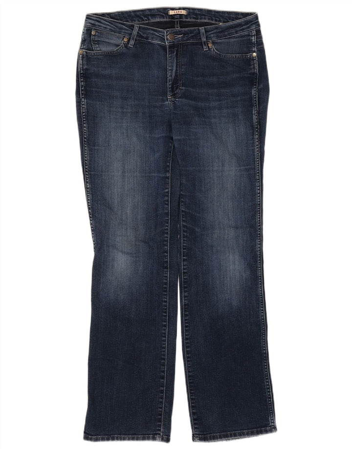 Wrangler Womens Sara Straight Jeans W32 L32 Blue Cotton
