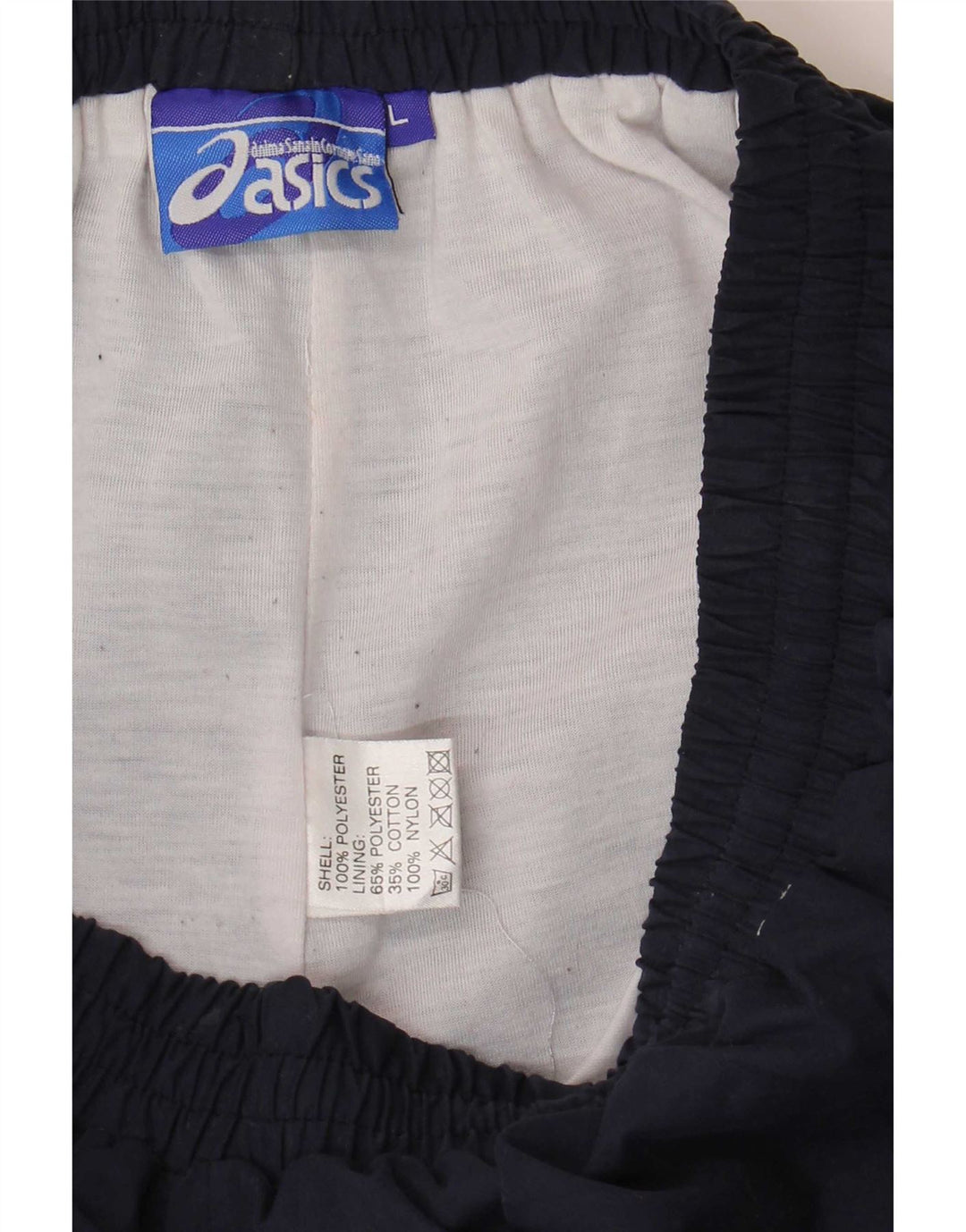 Asics Pantalon de survêtement pour homme Joggers Large Bleu Marine Polyester