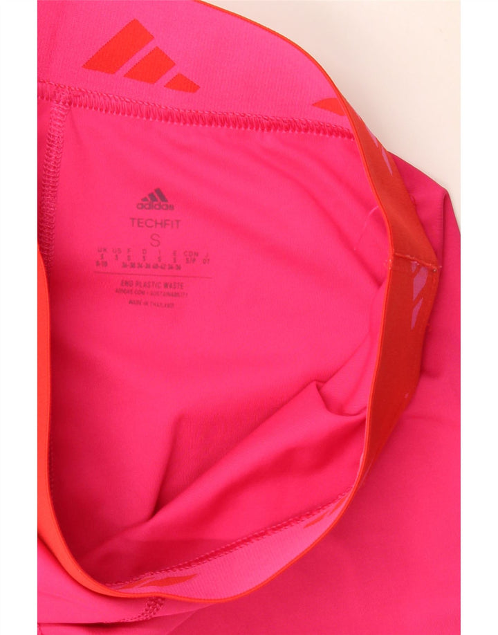 ADIDAS Womens Graphic Leggings UK 8/10 Small  Pink
