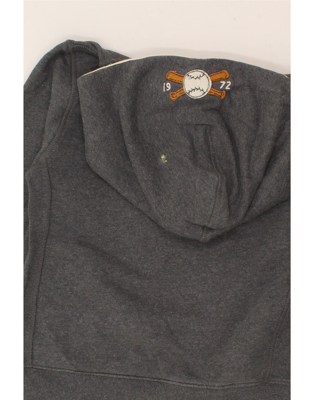 SCOTCH SHRUNK Boys Graphic Hoodie Jumper 7-8 Years Grey Cotton Vintage Scotch Shrunk and Second-Hand Scotch Shrunk from Messina Hembry 