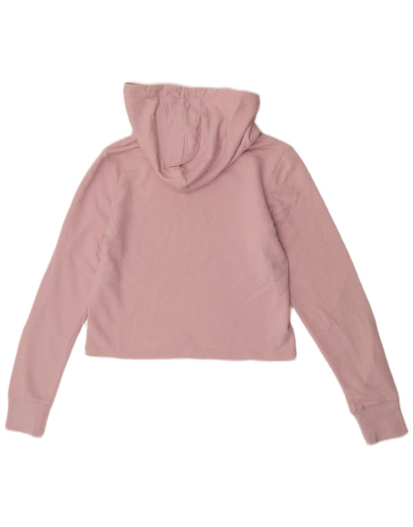 Champion Damen Crop Hoodie Pullover UK 6 XS Rosa