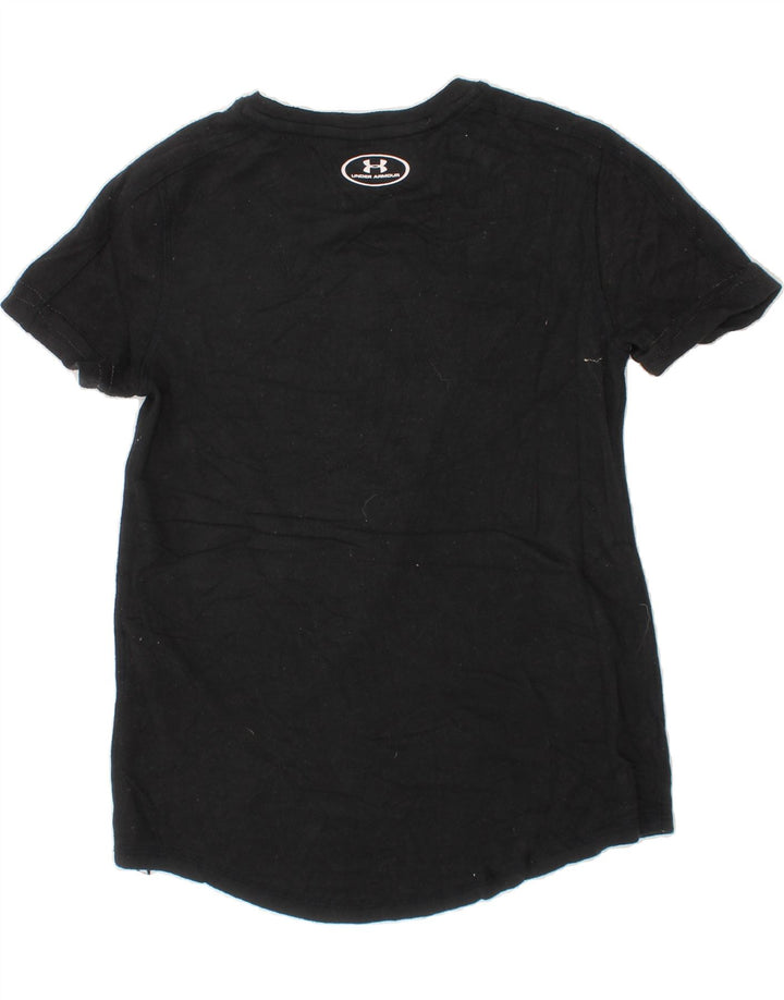 UNDER ARMOUR Boys Cold Gear Graphic T-Shirt Top 9-10 Years Medium Black Vintage Under Armour and Second-Hand Under Armour from Messina Hembry 