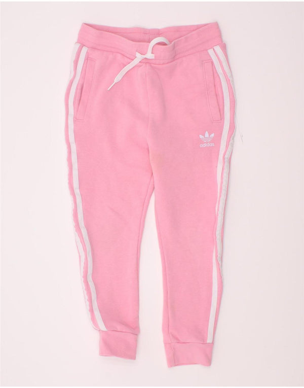 Adidas Fete Trening Pantaloni Joggeri 5-6 Ani Roz Bumbac