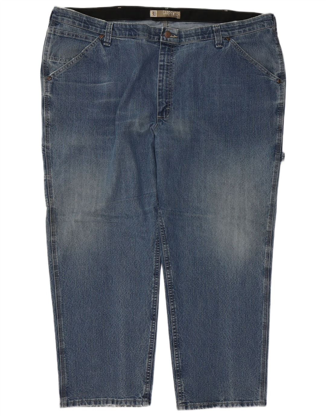 Lee Mens Carpenter Cargo Straight Jeans W48 L30 Blå Bomuld