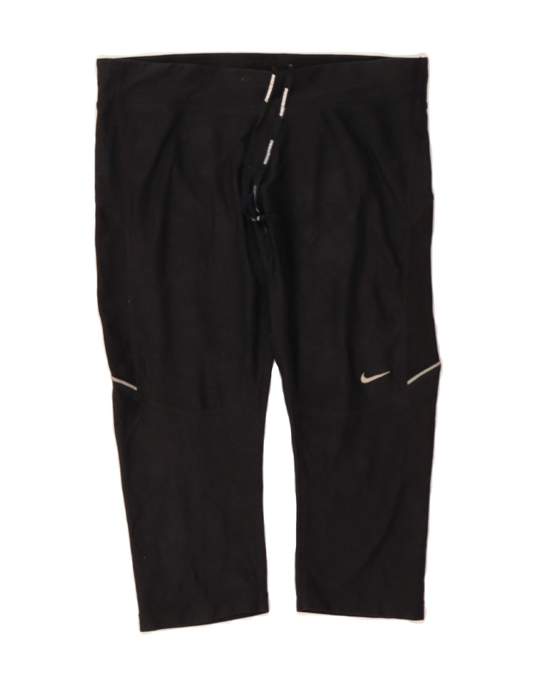 NIKE Womens Dri Fit Capri Leggings UK 12 Medium  Black Polyester Vintage Nike and Second-Hand Nike from Messina Hembry 