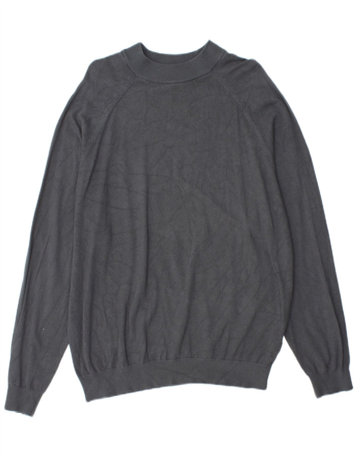 Zara Womens Turtle Neck Jumper Sweater UK 14 Medium Grey Viscose