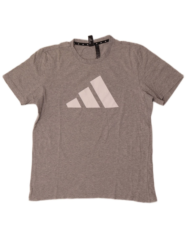 Adidas Mens Graphic T-Shirt Top Medium Grey