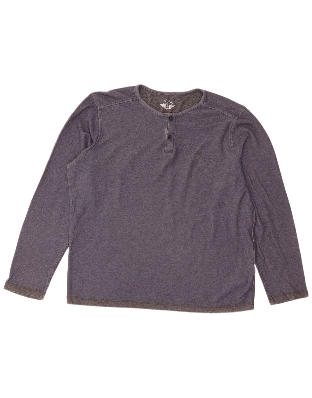 Dockers Hombre Top Manga Larga XL Azul Algodón