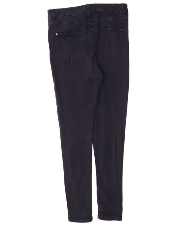 Marks & Spencer Dame Casual Bukser UK 12 Medium W30 L30 Navy Blue