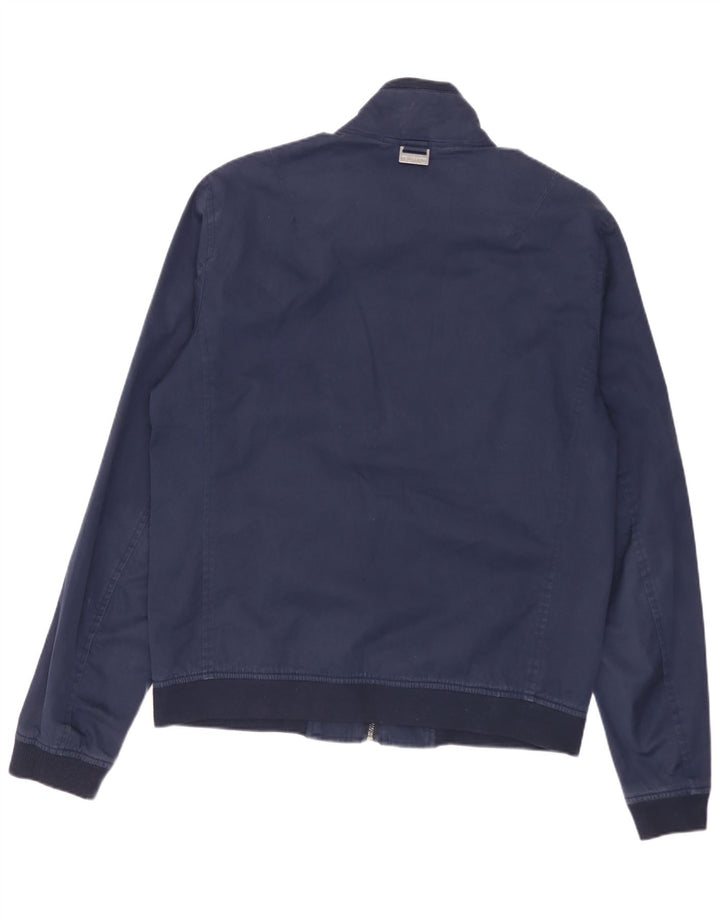 Michael Kors Mens Bomber Jacket UK 36 Small Navy Blue Viscose