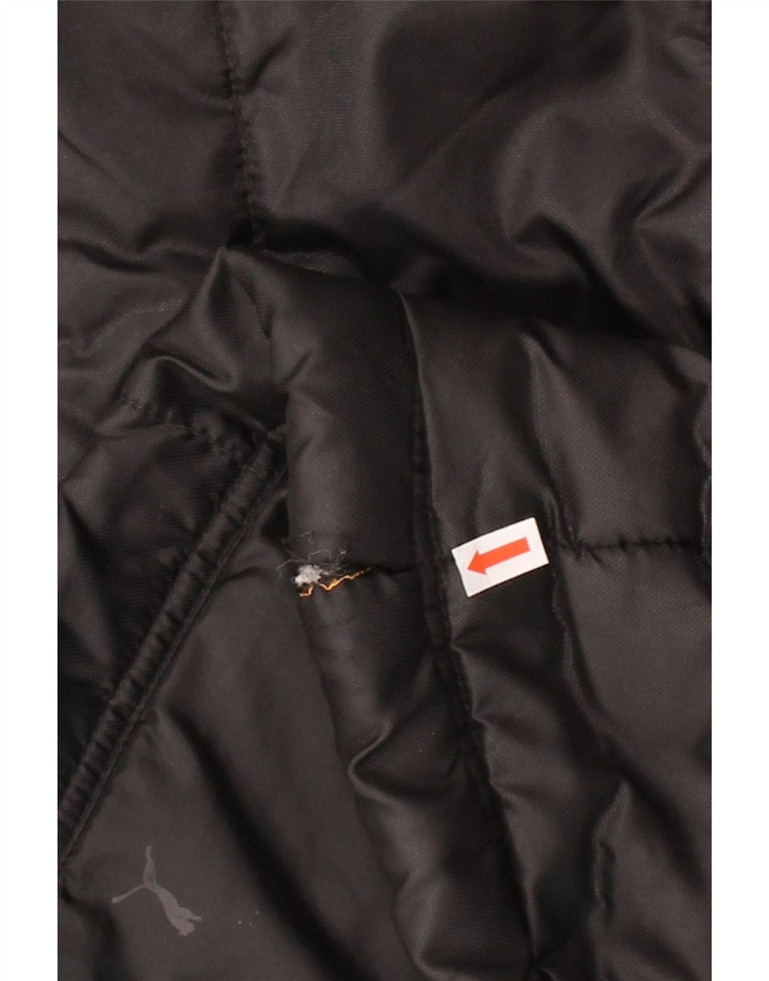 PUMA Mens Padded Jacket UK 40 Large Black Colourblock