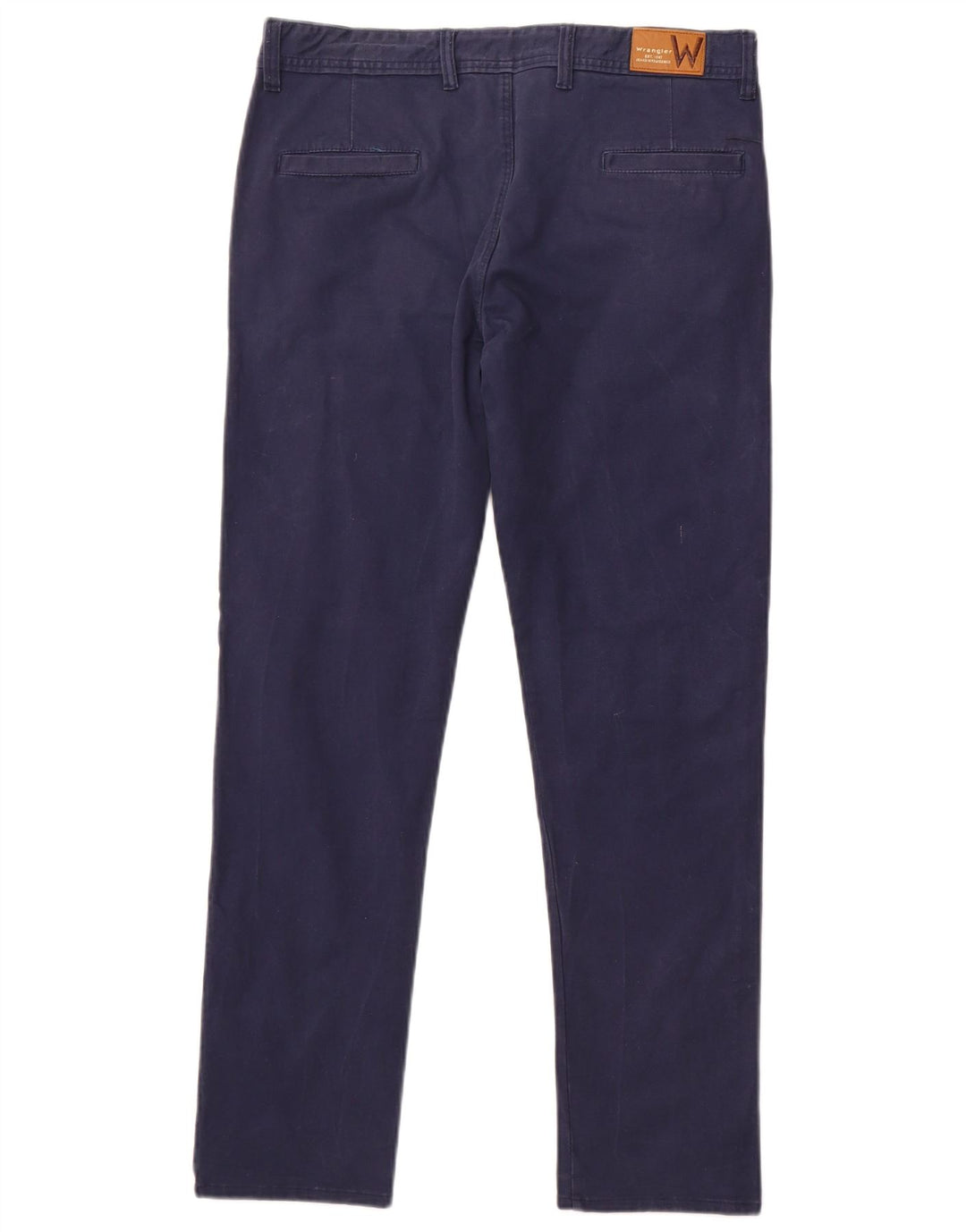 Wrangler Mens Slim Chino Trousers W34 L30 Navy Blue