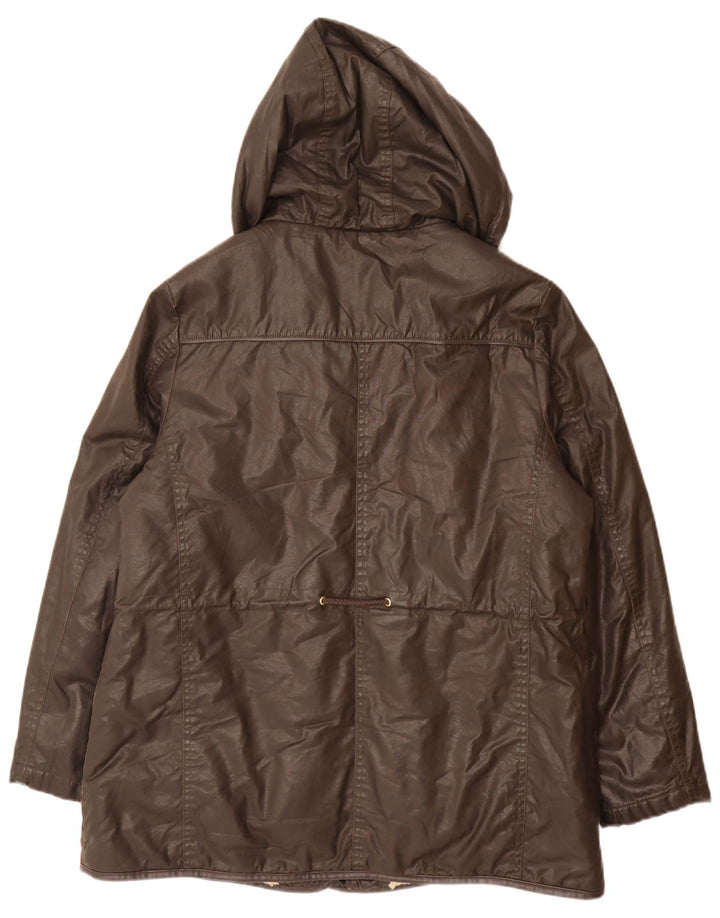 Marks & Spencer Damen Übergroßer Windjacke mit Kapuze, UK 16, Größe L, Braun