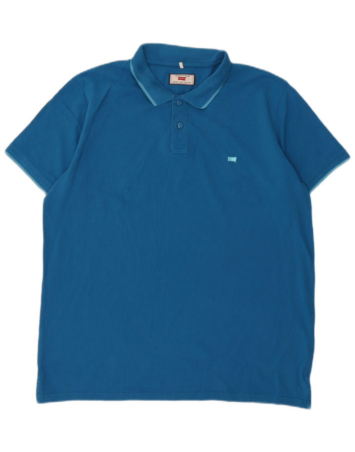 Carrera Mens Polo Shirt Large Blue