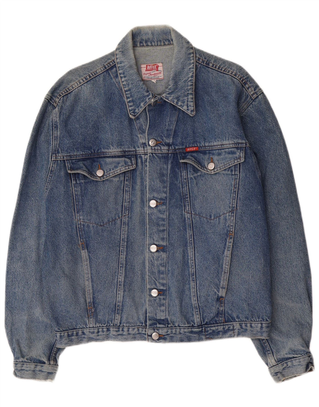 Rifle Herre denimjakke UK 40 Large Blue Cotton