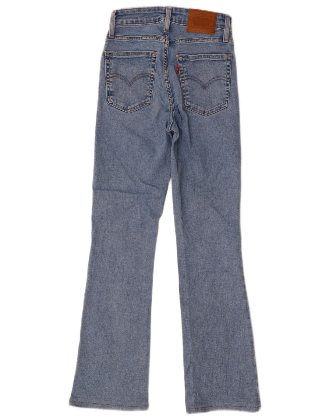 Levi's Womens 725 High Rise Bootcut Jeans W24 L28 Blue Cotton