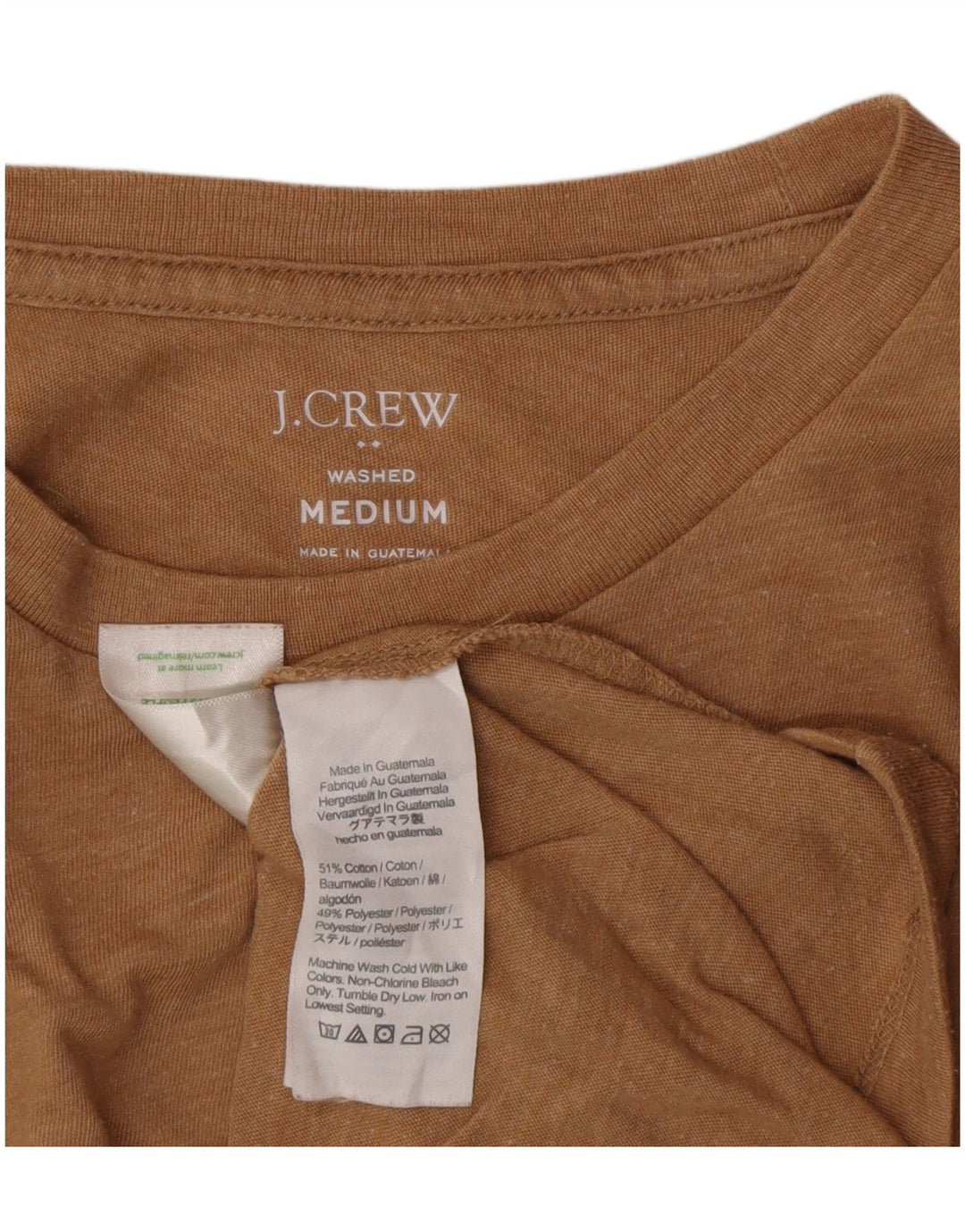 T-shirt da uomo J. Crew Top in cotone screziato beige medio