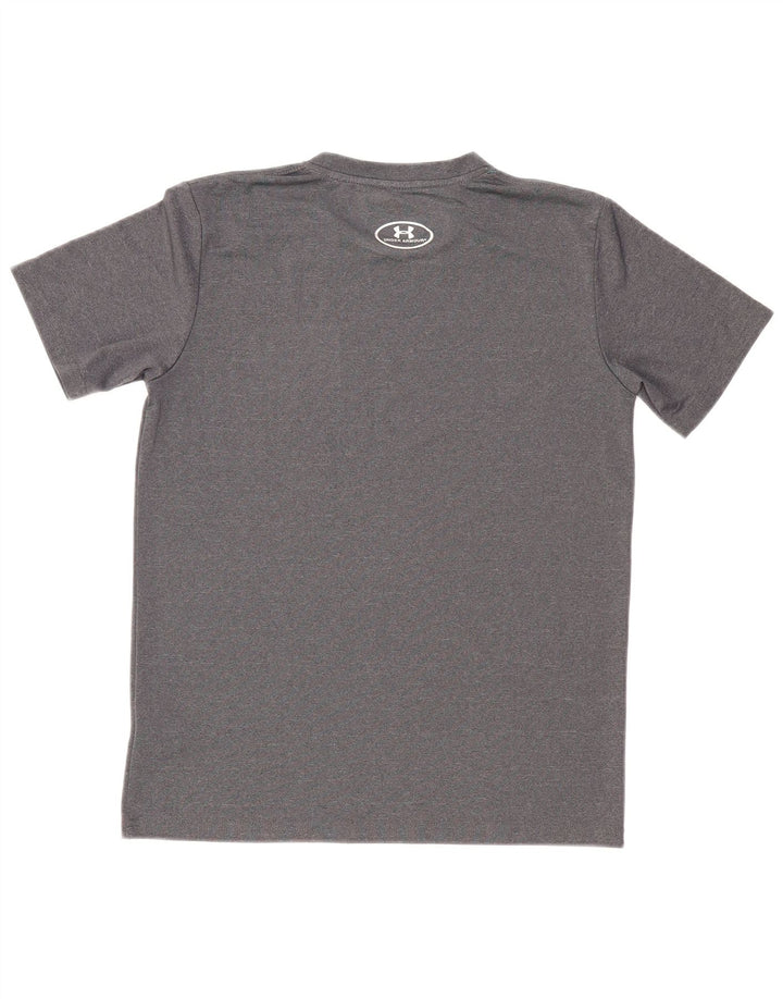 UNDER ARMOUR Herre Heat Gear T-Shirt Top Medium Grå Polyester