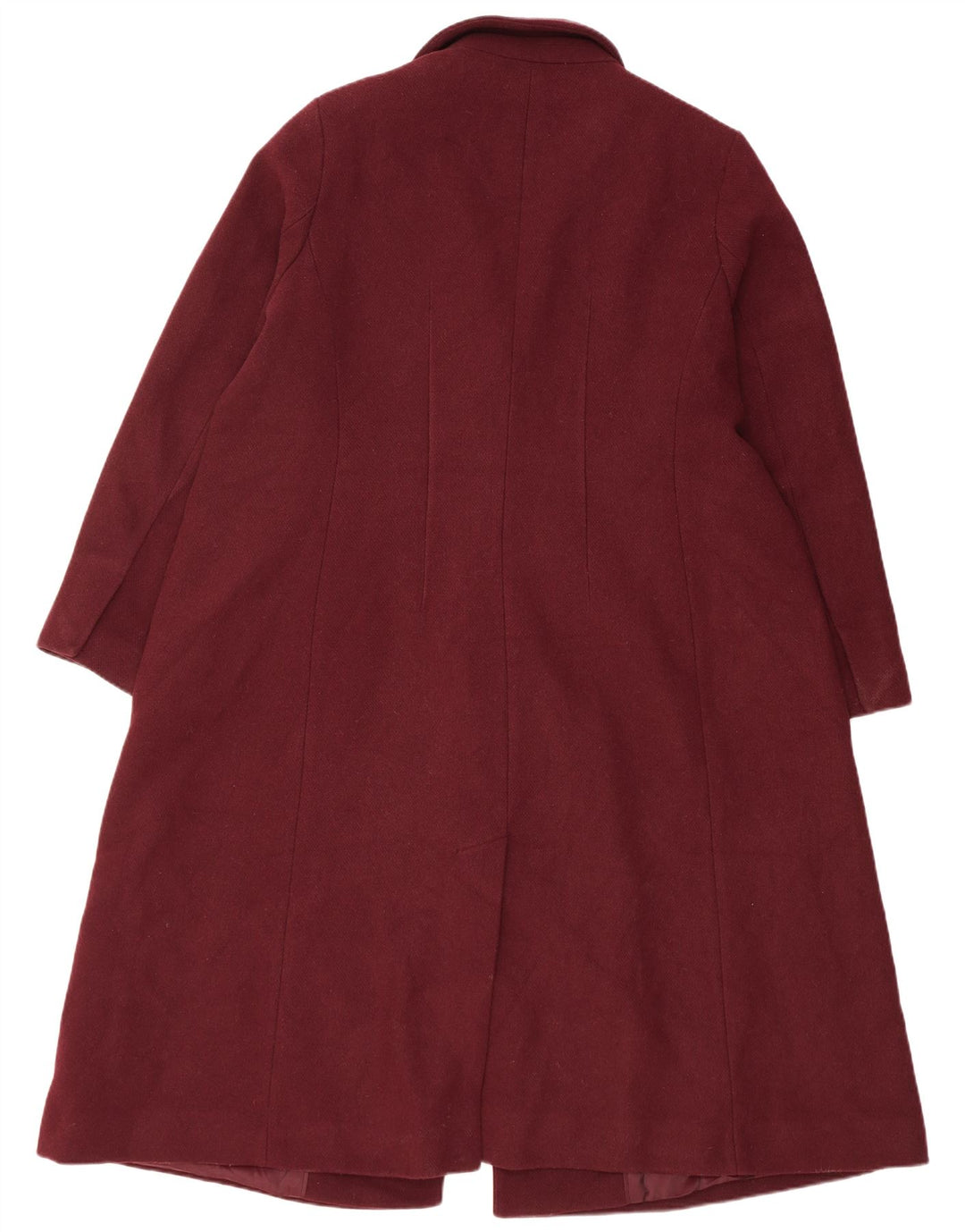 Marks & Spencer Abrigo cruzado para mujer UK 20 2XL Poliéster burdeos