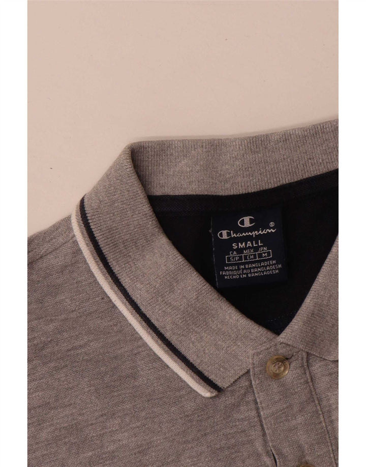 Champion Mens Polo Shirt Small Grey