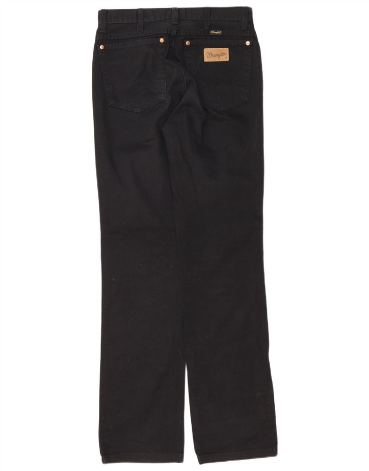 Wrangler Mens Evolution Straight Jeans W31 L34 Black Cotton