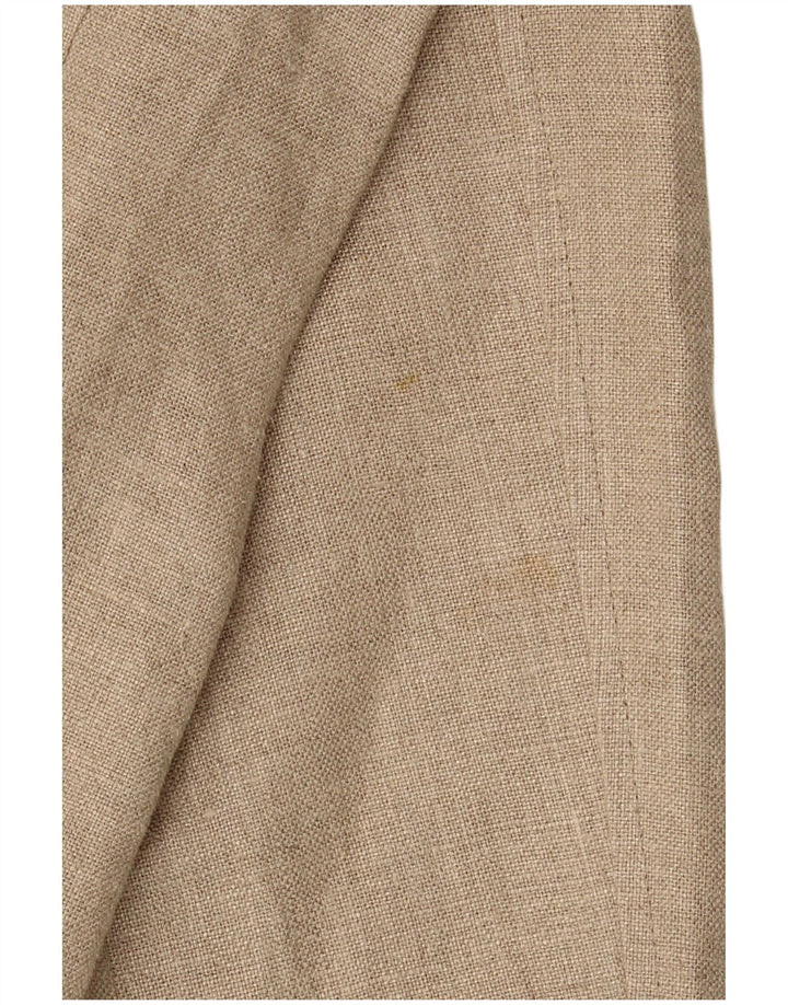 LES COPAINS Dame 4-knaps blazerjakke IT 46 Stor beige hør