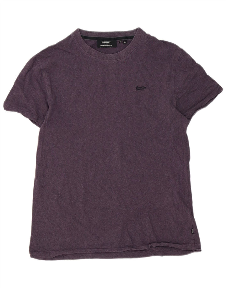 Superdry Herren T-Shirt-Oberteil aus mittelvioletter Baumwolle