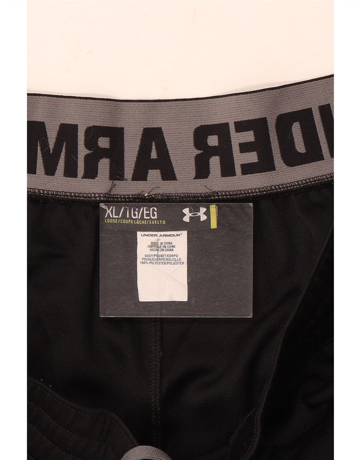 Under Armour Mens Tracksuit Trousers XL Black Polyester