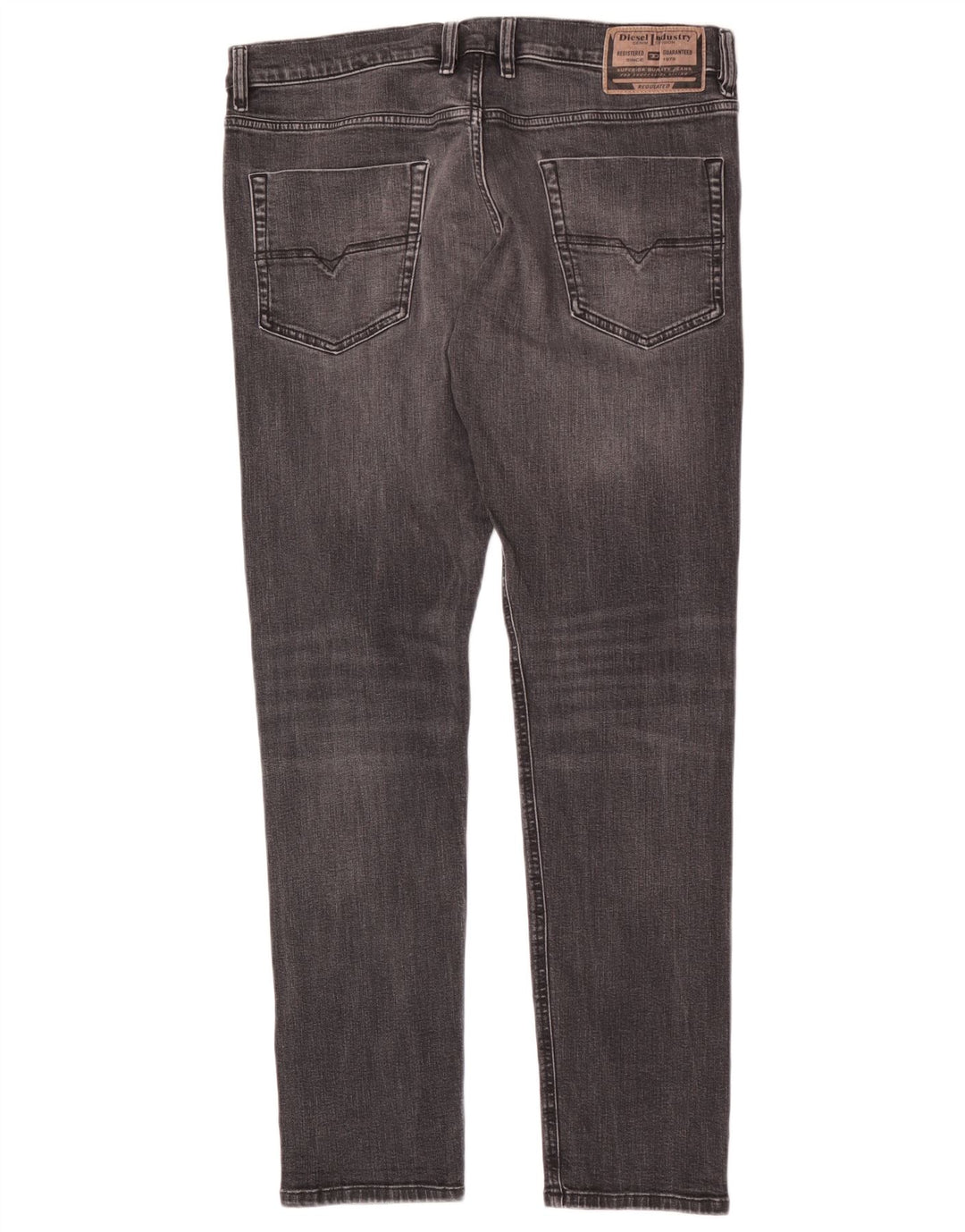 Diesel Herren Slim Jeans W34 L33 Graue Baumwolle