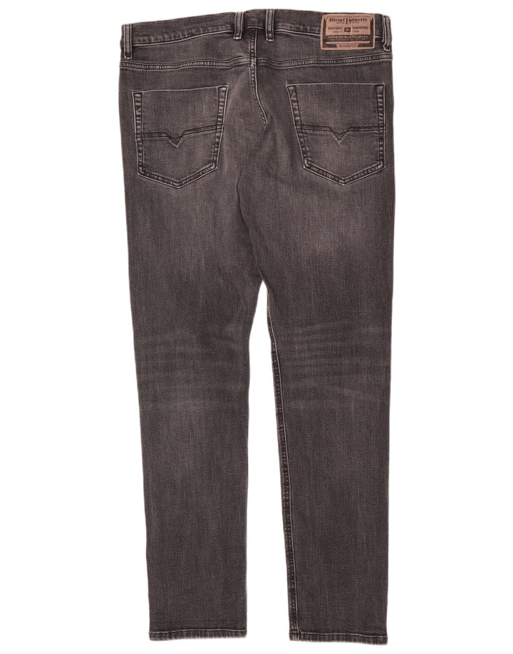 Diesel Herren Slim Jeans W34 L33 Graue Baumwolle