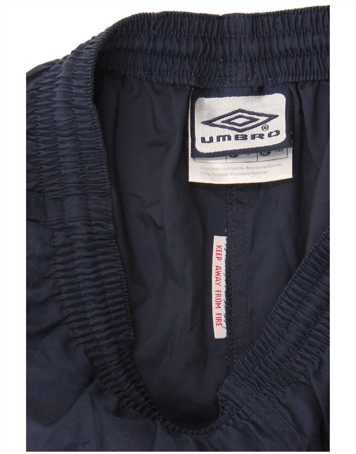 Umbro Mens Sport Shorts Small  Navy Blue Polyester