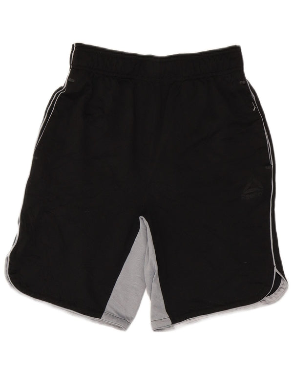Reebok Mens Sport Shorts Small Black Colourblock Polyester