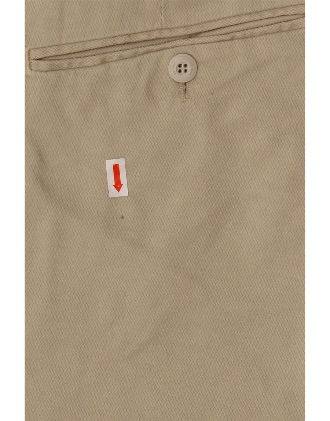 Dondup Mens Slim Chino Trousers W34 L33 Beige Modal