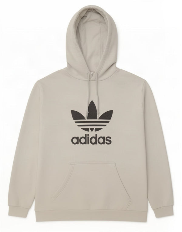 Felpa con cappuccio grafica da uomo Adidas Large bianca