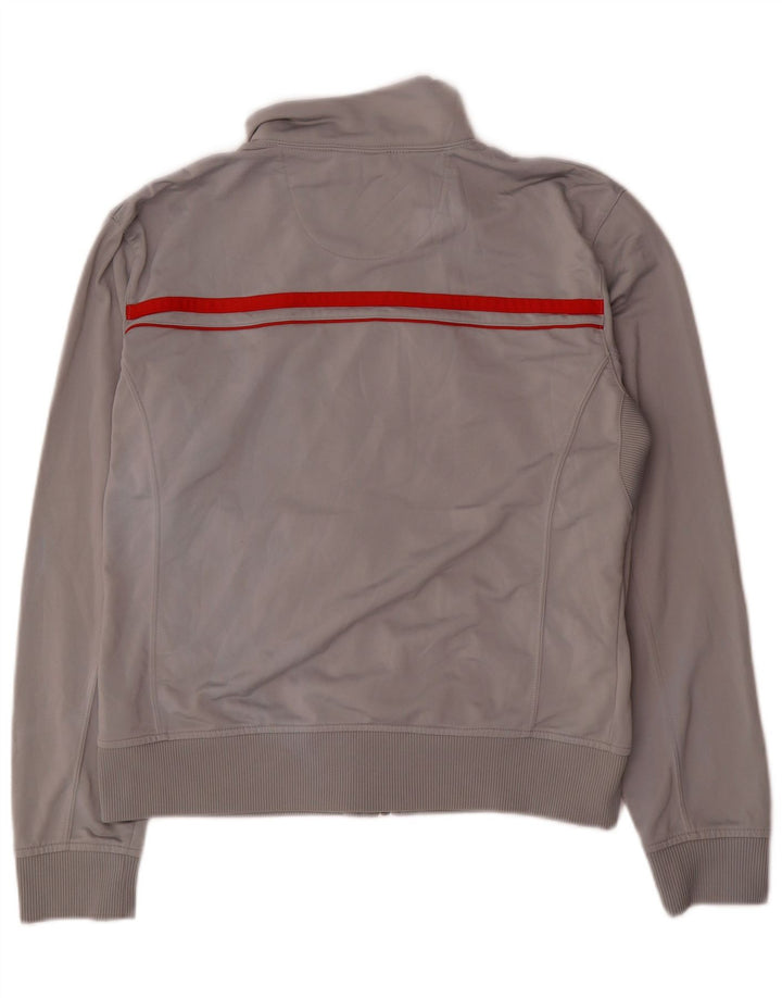 Nike Womens Tracksuit Top Jacket UK 16/18 XL Grey Colourblock Polyester