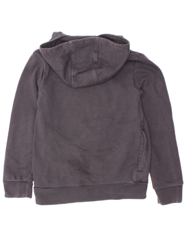 Suéter com capuz gráfico Adidas Boys 7-8 anos algodão preto