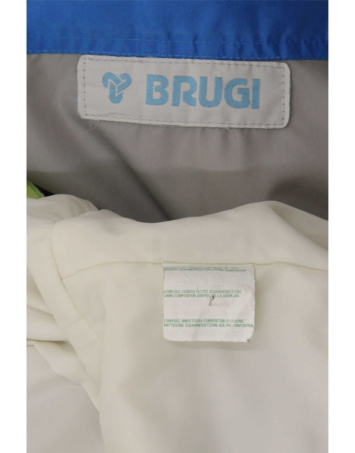 Brugi Mens Ski Jumpsuit Large Blue Colourblock