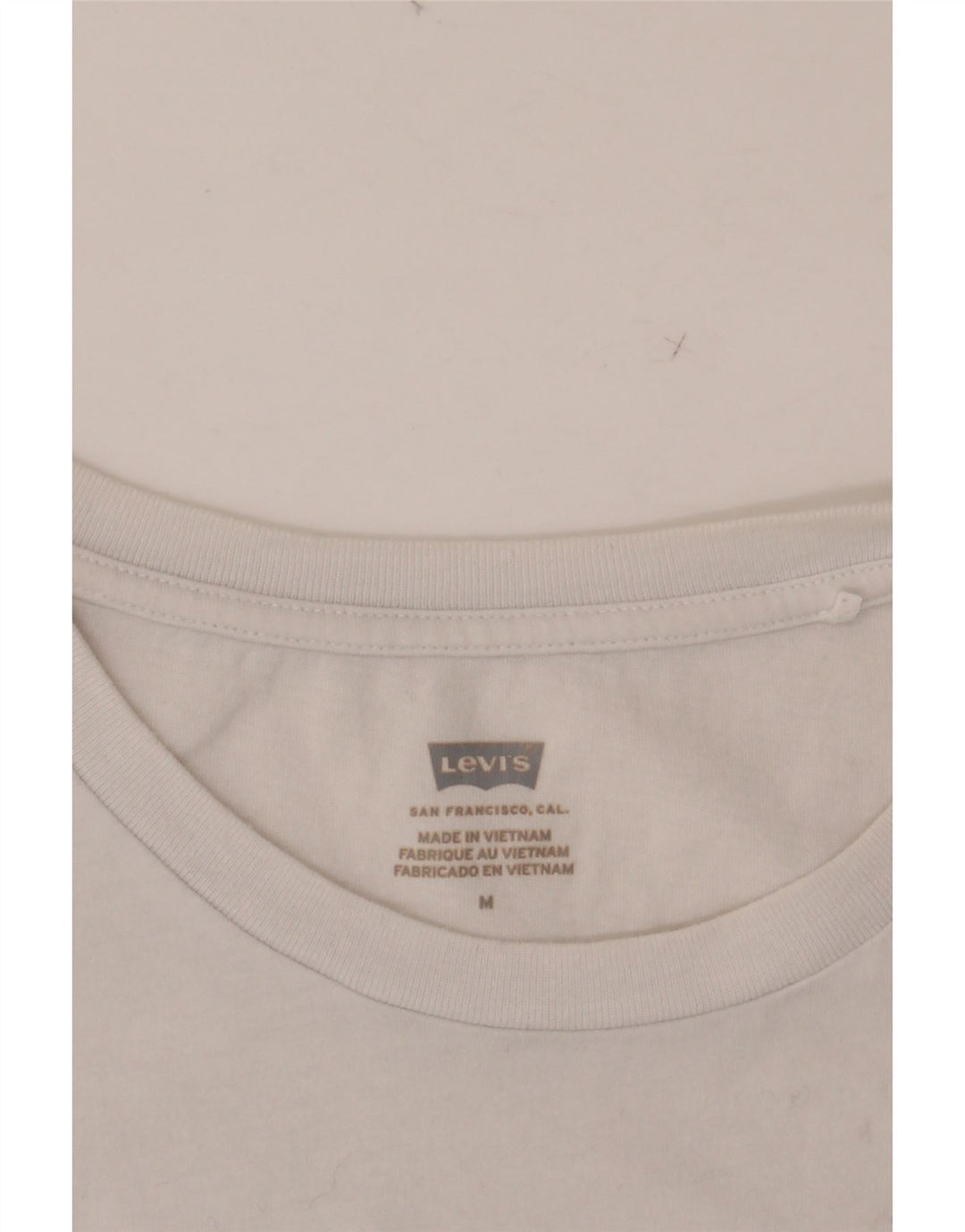 LEVI'S Womens Graphic T-Shirt Top UK 14 Medium White