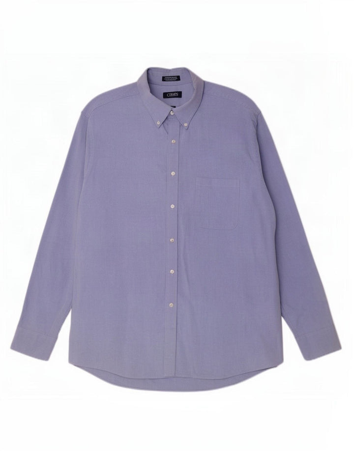Chaps Chemise Homme Taille 17 1/2 XL Coton Bleu