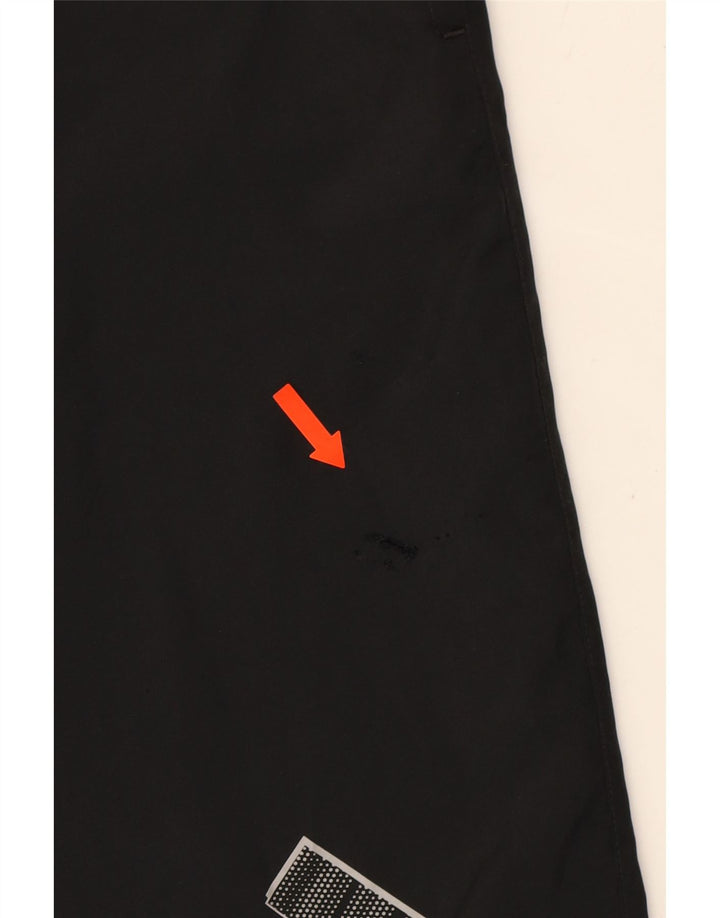 ADIDAS Mens Graphic Sport Shorts Large Black Polyester Vintage Adidas and Second-Hand Adidas from Messina Hembry 