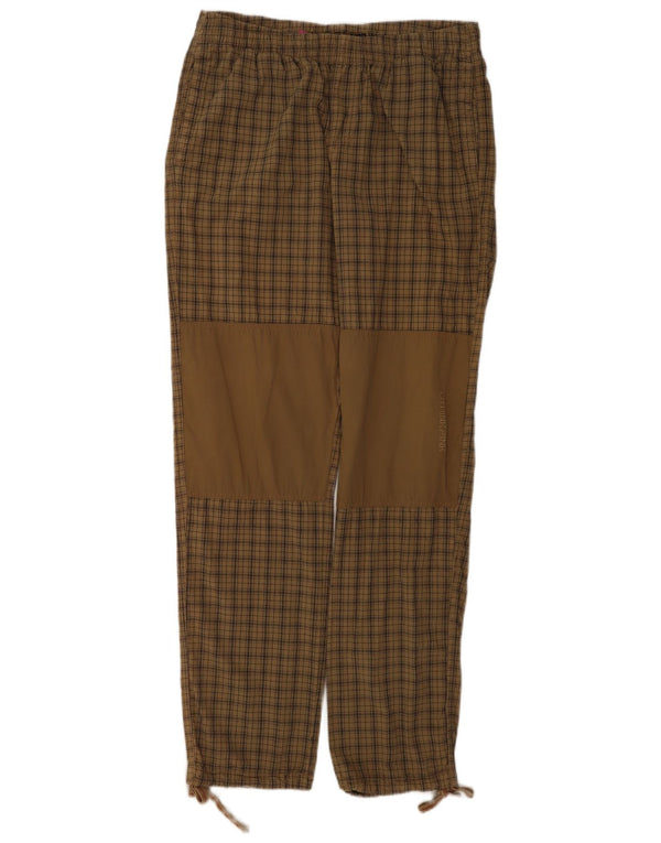 Think Pink muške sužene chino hlače Large W34 L34 Kaki karirani pamuk