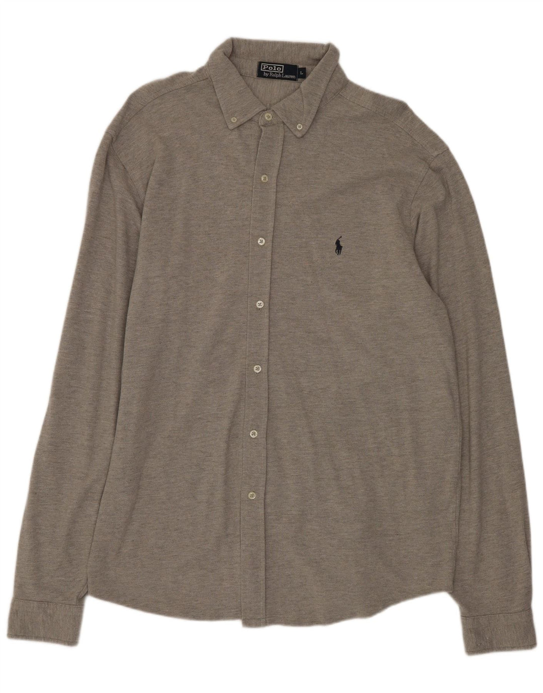 Polo Ralph Lauren Mens Shirt Large Grey Cotton