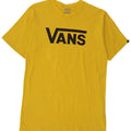 Vans Mens Classic Fit Graphic T-Shirt Top Medium Yellow Cotton