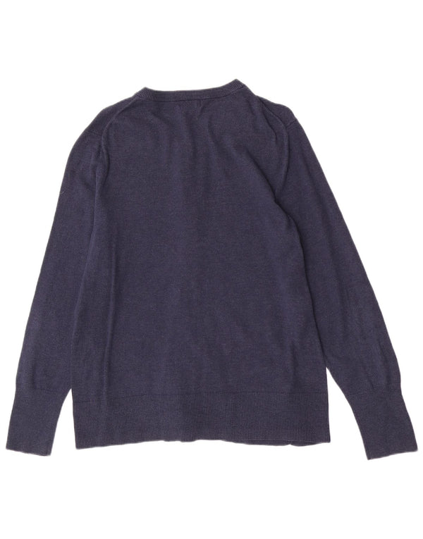 Eddie Bauer Damen-Cardigan mit normaler Passform, Gr. 14, Marineblau