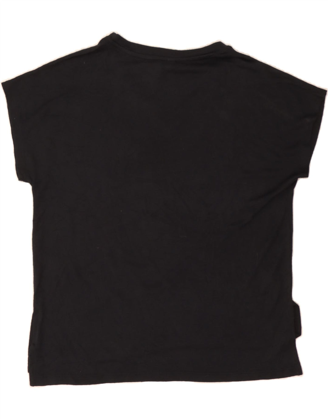 ORVIS Womens T-Shirt Top UK 14 Medium Black Vintage Orvis and Second-Hand Orvis from Messina Hembry 