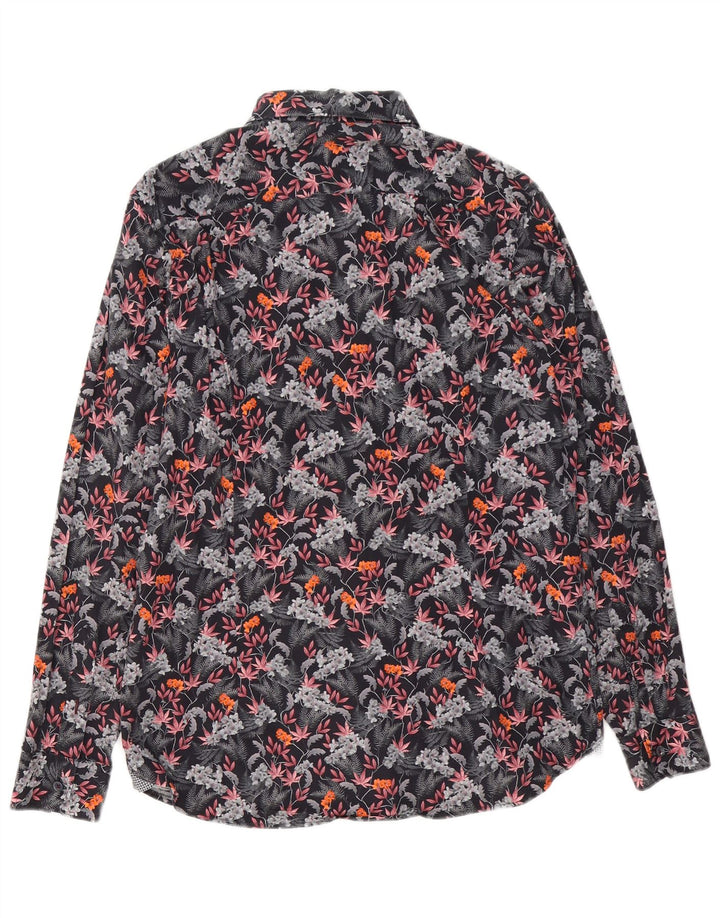 Ted Baker Camicia da uomo Taglia 4 Grande cotone floreale multicolore
