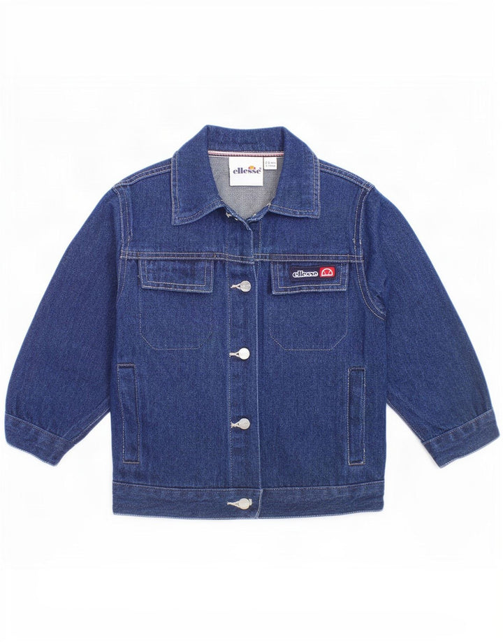 Ellesse Veste en jean graphique fille 2-3 ans Bleu marine Coton